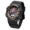 CASIOWaterproof Sports Solar Powered Shockproof Mens Black/Orange Analog/Digital Combo