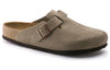 BirkenstockBoston Soft Footbed Suede Regular 'Taupe'