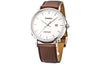 CASIOWaterproof Quartz White DialBrown Strap Mens WhiteBrown Analog
