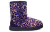 UGG(WMNS)  Classic Short Stellar Sequin Snow Boots Black/Blue/Purple