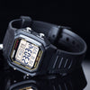 CASIOWaterproof Sports Analog Mens Black Digital