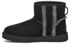 UGG(WMNS)  Classic Mini Shearling Logo 'Black'
