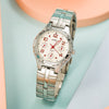CASIOWaterproof Stainless Steel Strap White Analog