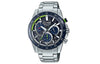 CASIOEDIFICE Waterproof Sapphire Crystal Solar Powered Sports Mens Silver Analog
