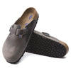 BirkenstockBoston Soft Footbed Oiled Leather Sandals 'Iron'