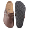 BirkenstockBoston Grip Leather Vintage Sandals 'Wood Roast'
