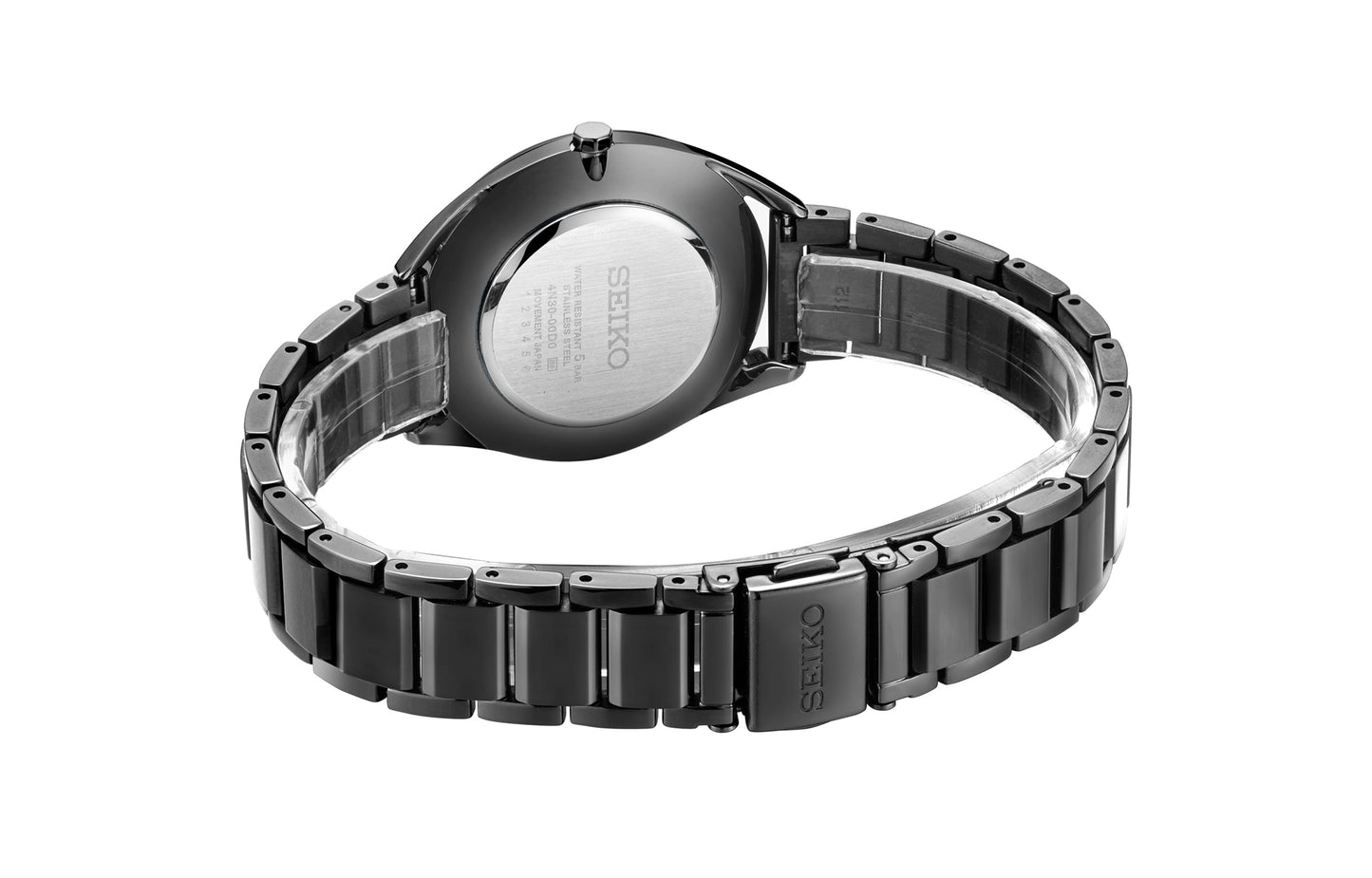 SEIKOJapan Small waterproof Minimalistic quartz Black