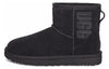 UGG(WMNS)  Classic Mini UGG Rubber Logo 'Black'