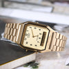 CASIOQuartz Waterproof Gold Retro Mens Gold Analog/Digital Combo