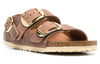 Birkenstock(WMNS)  Milano Big Buckle Natural Leather Oiled Narrow Fit Sandals 'Cognac'