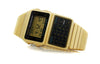 CASIOQuartz Waterproof Analog Mens Gold Digital