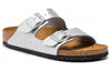 BirkenstockArizona Birko-Flor Narrow Fit Sandals 'Silver'