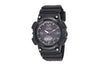 CASIOWaterproof Sports Solar Powered Mens Black Analog/Digital Combo