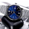 CASIOCasio Dress Minimalistic Retro Analog Watch 'Silver Navy'