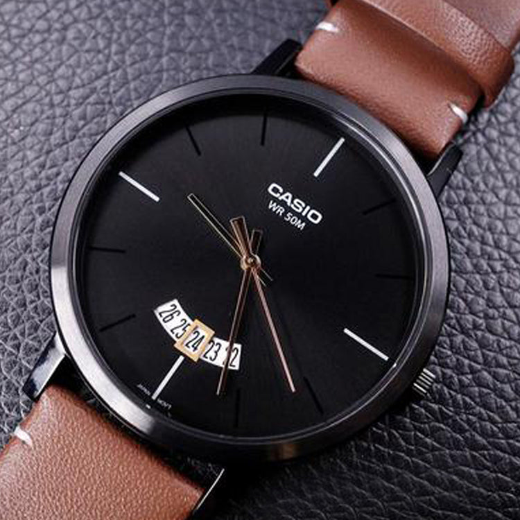 CASIOQuartz Waterproof Mens Black Analog