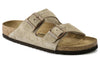 BirkenstockArizona Suede Leather Narrow Fit Sandals 'Taupe'