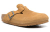 BirkenstockBoston Suede Embossed Narrow Fit 'Butterscotch Brown'
