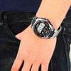 CASIOWaterproof Stainless Steel Strap Mens SilverBlack Digital