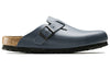 BirkenstockBoston Soft Leather Mules 'Blue'