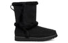 UGG(WMNS)  Classic Short Fluff Spill Seam Snow Boots Black