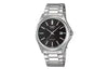 CASIOENTICER&VINTAGE Series Simplistic Casual Fashion Stainless Steel Couple Black Analog