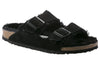 BirkenstockArizona Shearling Suede Leather Narrow Fit 'Black'