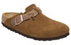 BirkenstockBoston Braided Suede Leather Narrow Fit Sandals 'Mink'