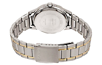 CASIOQuartz Waterproof Unisex Mens SilverBlack Analog