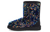 UGG(WMNS)  Classic Short Stellar Sequin Snow Boots Black/Blue