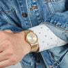CASIOQuartz Waterproof Unisex Mens Gold Analog