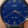 CASIOCasio Dress Classic Minimalistic Analog Steel Strap Watch 'Blue Black'