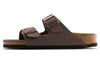 BirkenstockArizona Birko-Flor Birkibuc Narrow Fit 'Mocca'