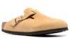 BirkenstockBoston Suede Leather Narrow Fit 'Latte Cream'