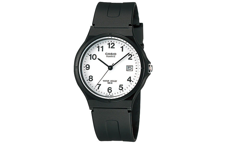 CASIOCasio Retro Fashion Business Analog Resin Strap Watch 'White Black'