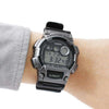 CASIOSports Quartz Waterproof Shockproof Black Strap Mens Black Digital