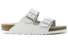 BirkenstockArizona Natural Leather Narrow Fit 'White'