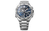 CASIOCasio Edifice Waterproof Analog-Digital Watch 'Marine Blue Silver'