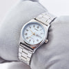 CASIOWaterproof Stainless Steel Strap Quartz Blue Dial Blue Analog