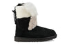 UGG(WMNS)  Classic Short Patchwork Fluff Stay Warm Cozy Fleece Lined Black