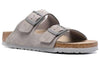 BirkenstockArizona Soft Footbed Suede Leather Narrow Fit Sandals 'Stone Coin'