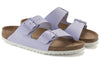 BirkenstockArizona Vegan Birkibuc 'Lavender Fog'