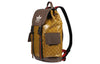 Guccix adidas Logo backpack schoolbag Brown Yellow 22