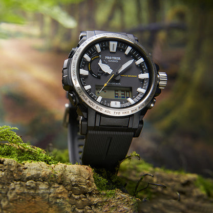 CASIOCasio Pro Trek Classic Outdoor Analog-Digital Watch 'Black Silver'