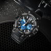 CASIOWaterproof Sports Quartz Mens Black Analog
