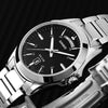 CASIOWaterproof Stainless Steel Strap Quartz Mens Black Analog