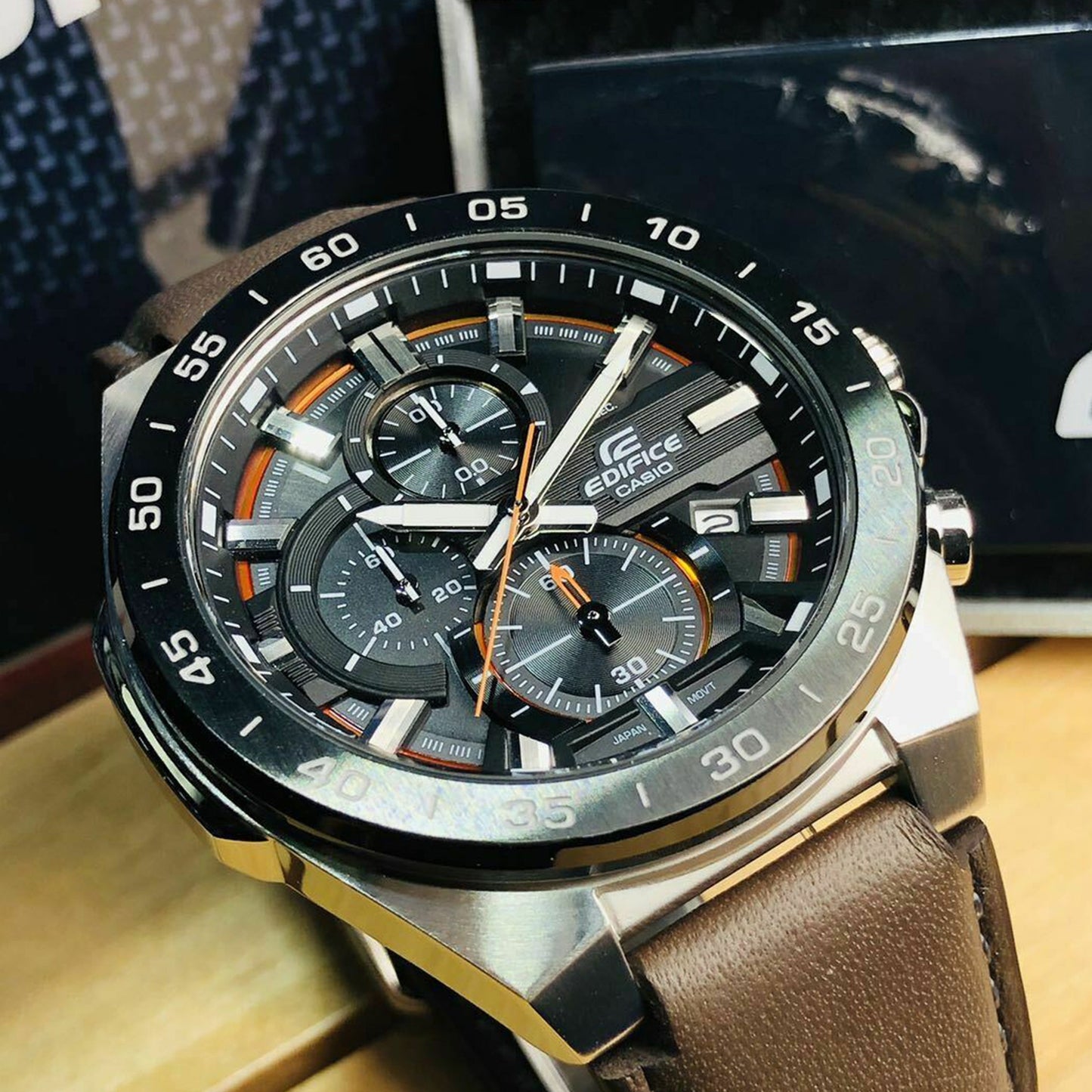 CASIOEDIFICE Series Vintagees Men's Mens Black Analog