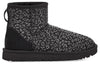 UGG(WMNS)  Classic Mini Snow Leopard Black