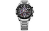 CASIOMen's  EDIFICE Classic Chain quartz Watch Black Gray Mens Silver Analog