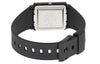 CASIOQuartz Waterproof White DialBlack Strap Mens WhiteBlack Analog