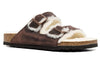 BirkenstockArizona Shearling Oiled Leather 'Habana'